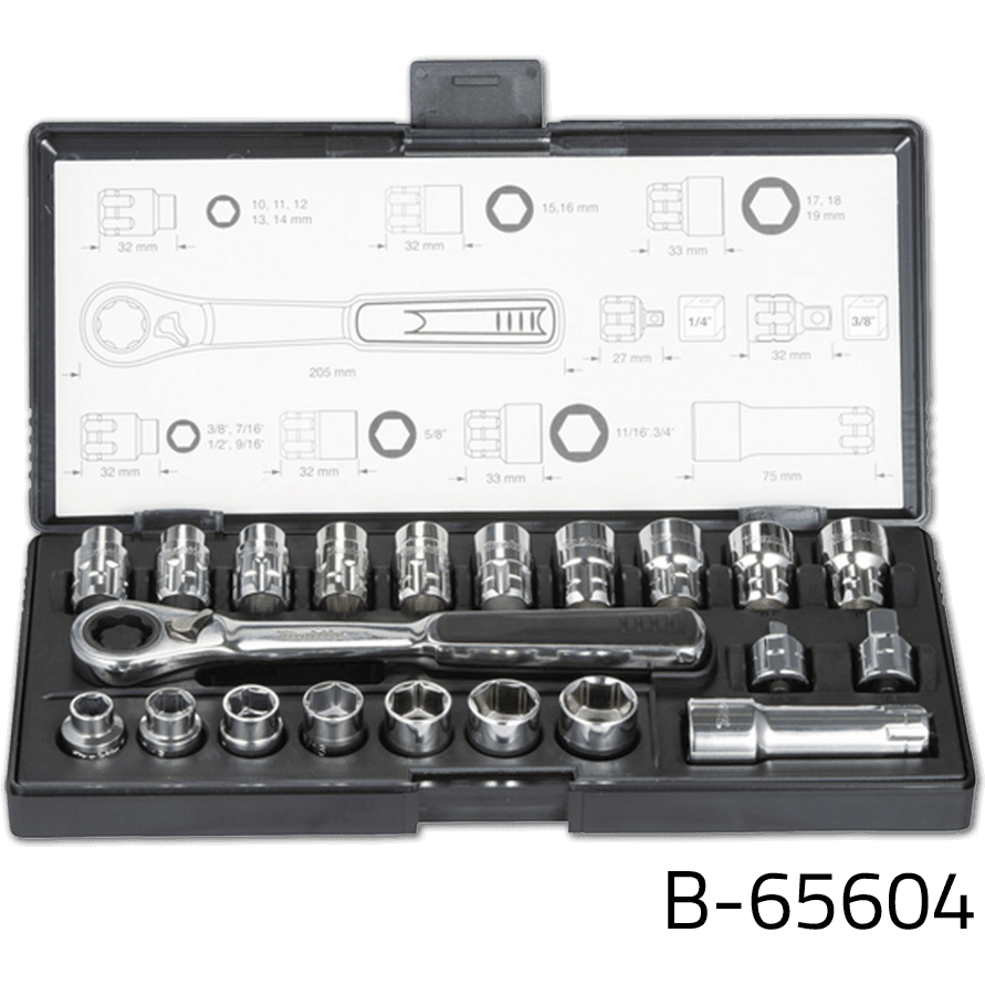 Makita B-65604 21pcs Pass-Thru Socket Wrench Set - KHM Megatools Corp. Makita B-65604 21pcs Pass-Thru Socket Wrench Set - KHM Megatools Corp.